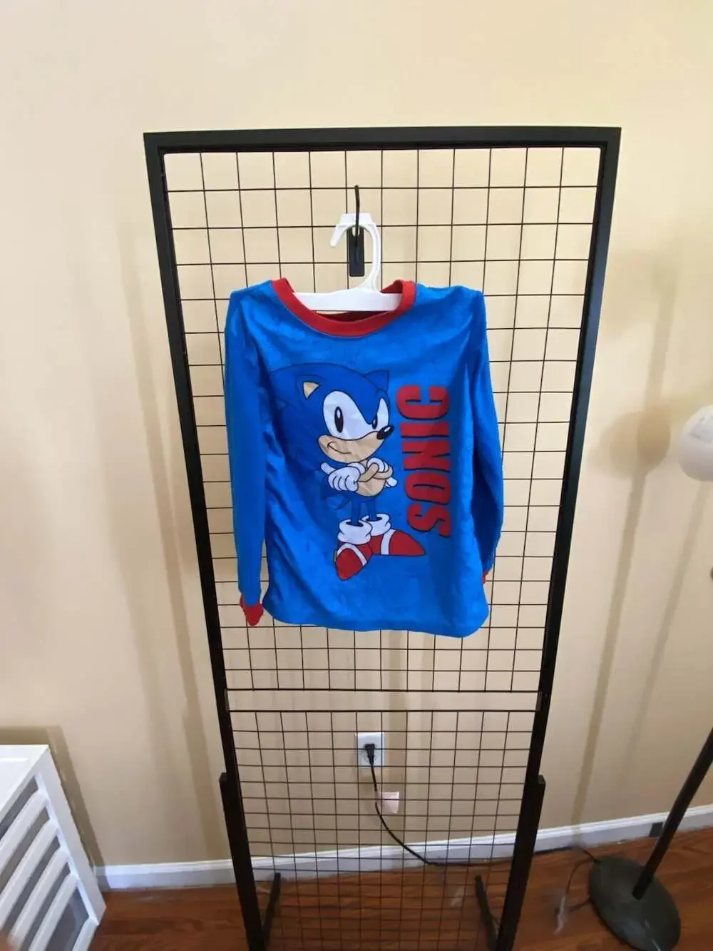 Sonic the Hedgehog Boys Fleece Long Sleeve Pajama Top